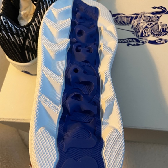 Burberry Box Check Knit Low-Top Sneakers 38.5 - Picture 7 of 9